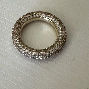 PAVE AMALFI RING- GOLD - size 8